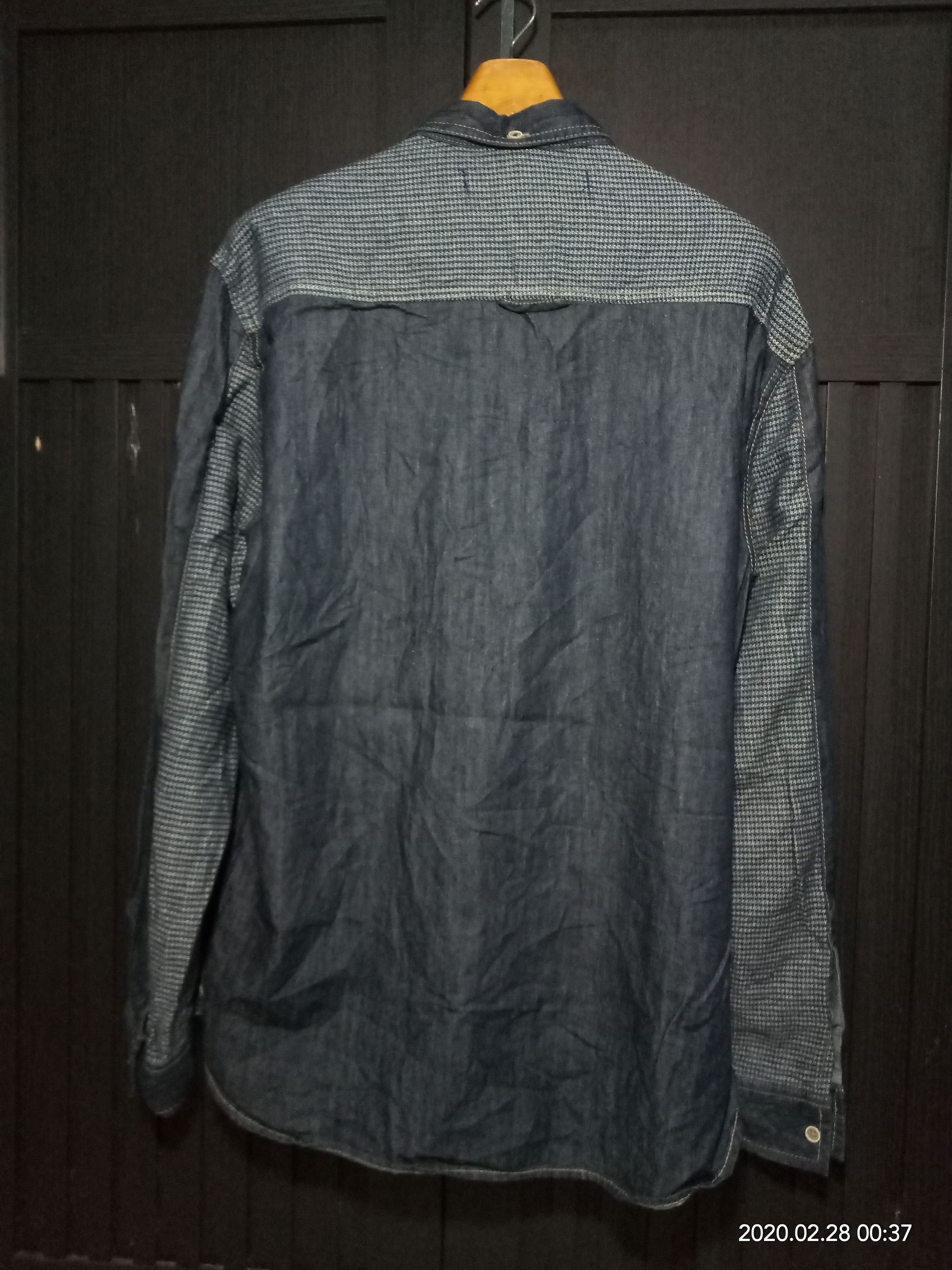 Denime Vintage Chambray Giordano Denim n oshkosh flannel fabric Size US XL / EU 56 / 4 - 2 Thumbnail