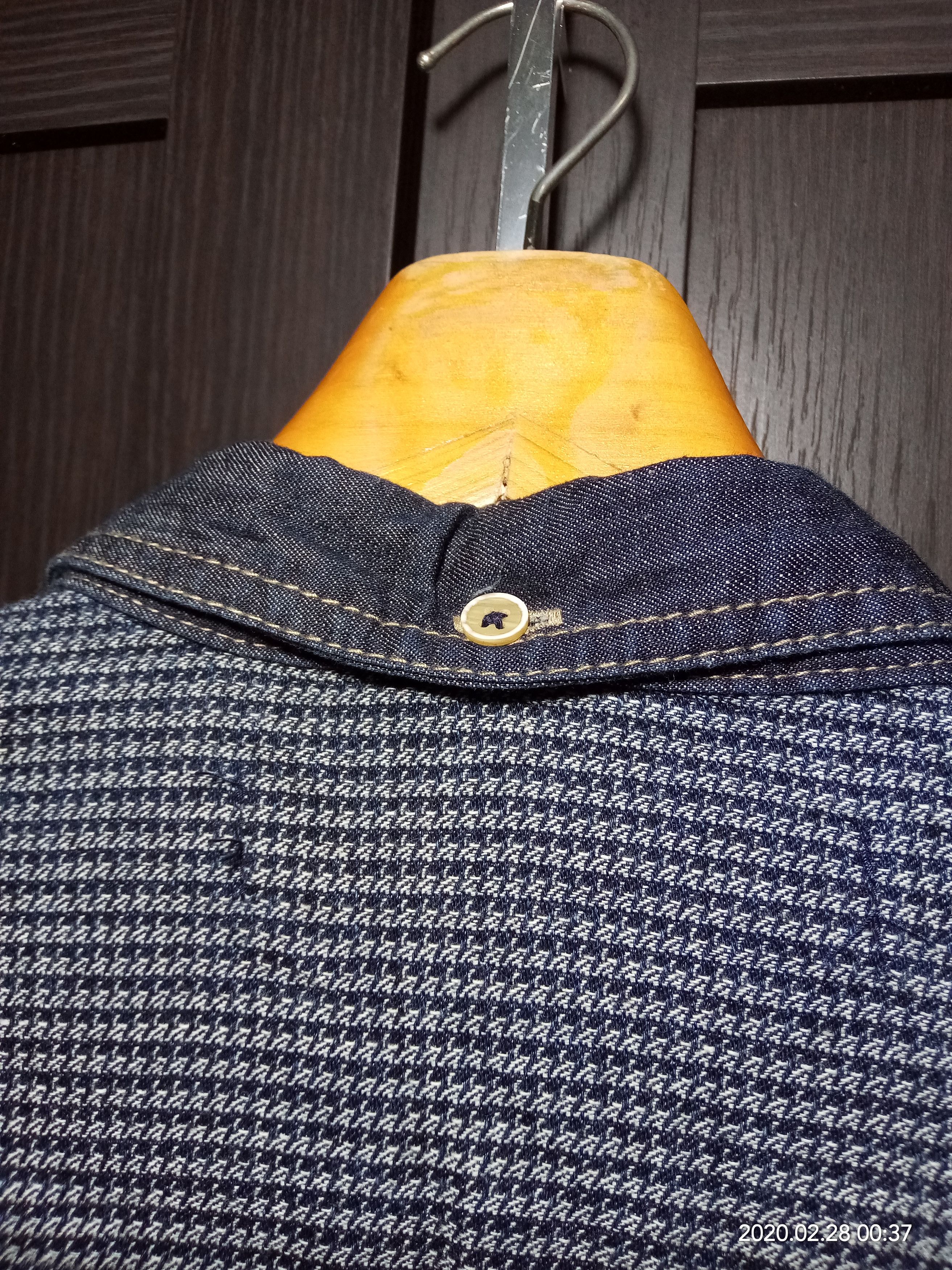 Denime Vintage Chambray Giordano Denim n oshkosh flannel fabric Size US XL / EU 56 / 4 - 14 Thumbnail