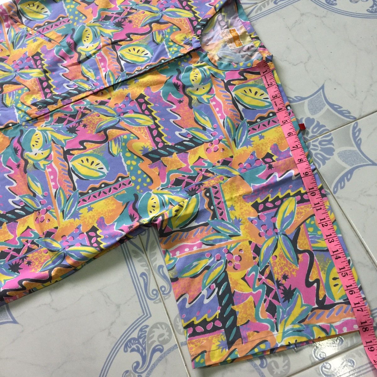 Japanese Brand Colourful half buttons long shirt Size US M / EU 48-50 / 2 - 8 Thumbnail