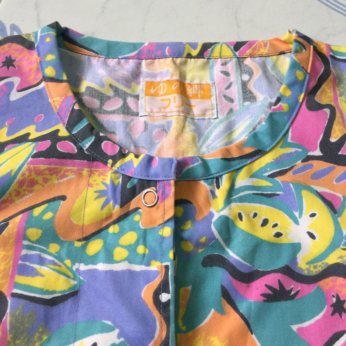 Japanese Brand Colourful half buttons long shirt Size US M / EU 48-50 / 2 - 5 Thumbnail