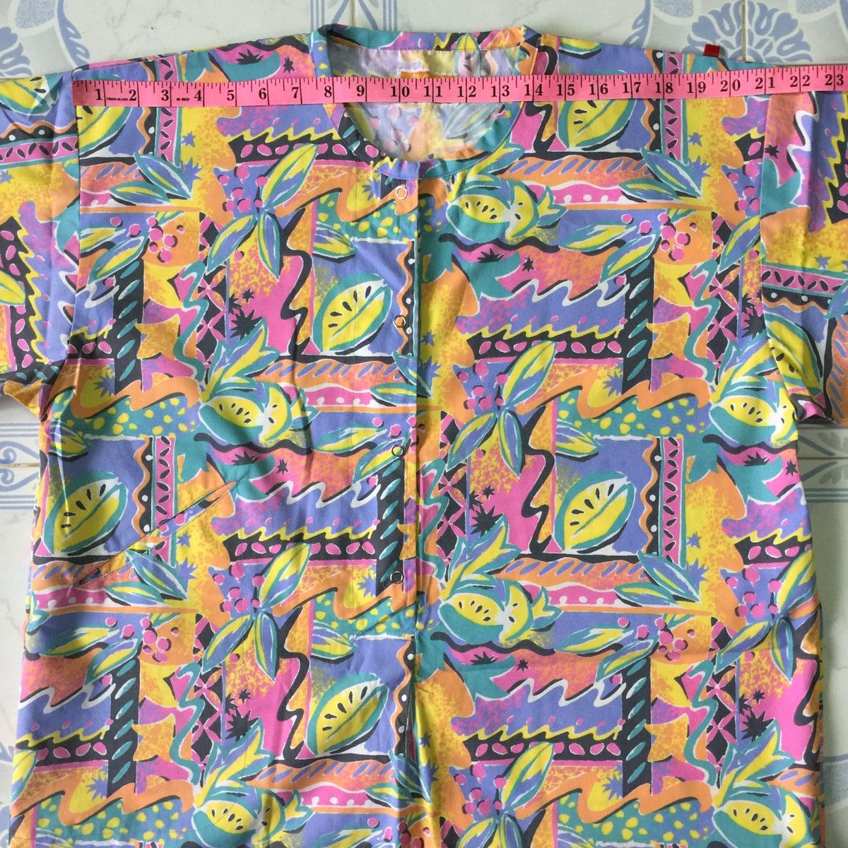 Japanese Brand Colourful half buttons long shirt Size US M / EU 48-50 / 2 - 6 Thumbnail