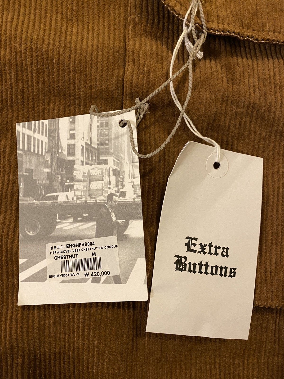 Engineered Garments BNWT - Corduroy Cover Vest AW19 Size US M / EU 48-50 / 2 - 3 Thumbnail