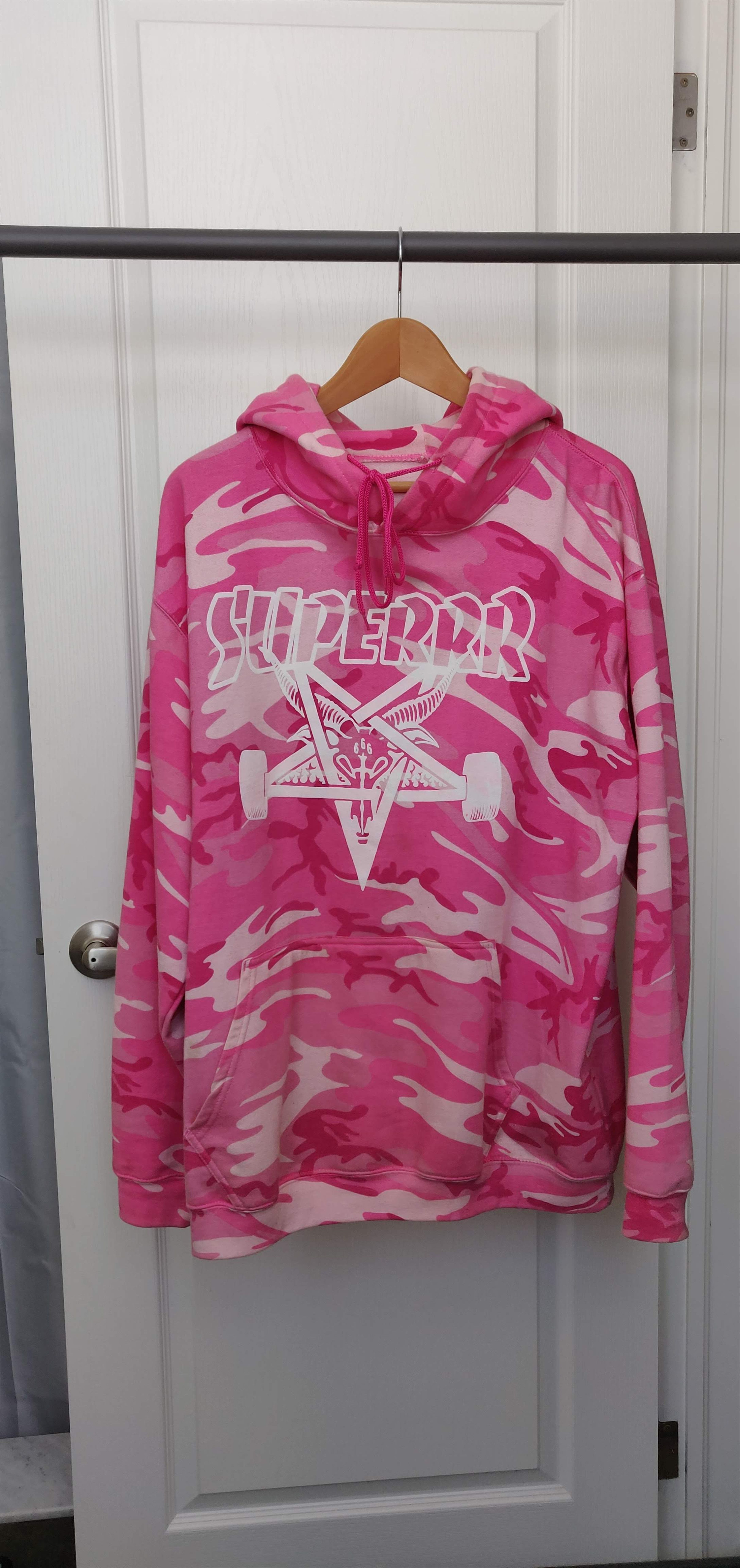 Superrradical Superrradical Pink Camo Thrasher Hoodie Grailed