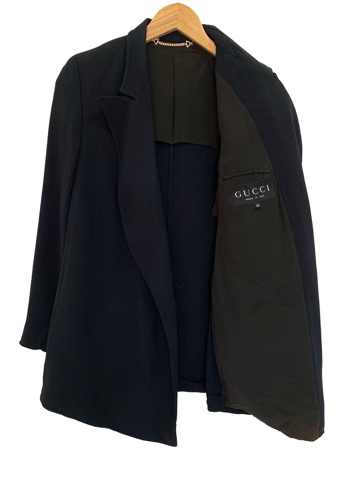 Gucci GUCCI Black Cardigan Blazer Jacket Size US S / EU 44-46 / 1 - 4 Thumbnail