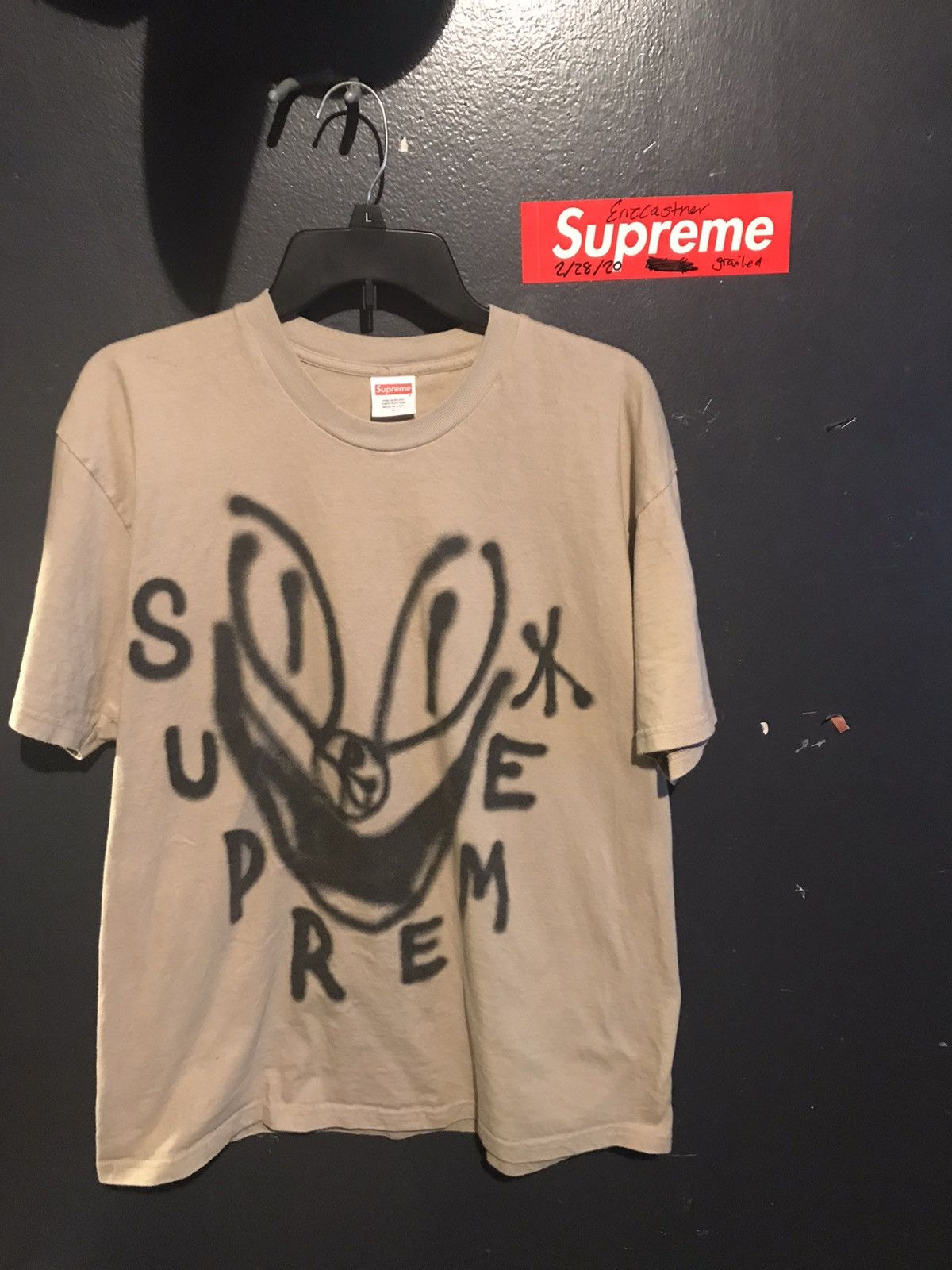 Supreme smile tee clay new arrivals
