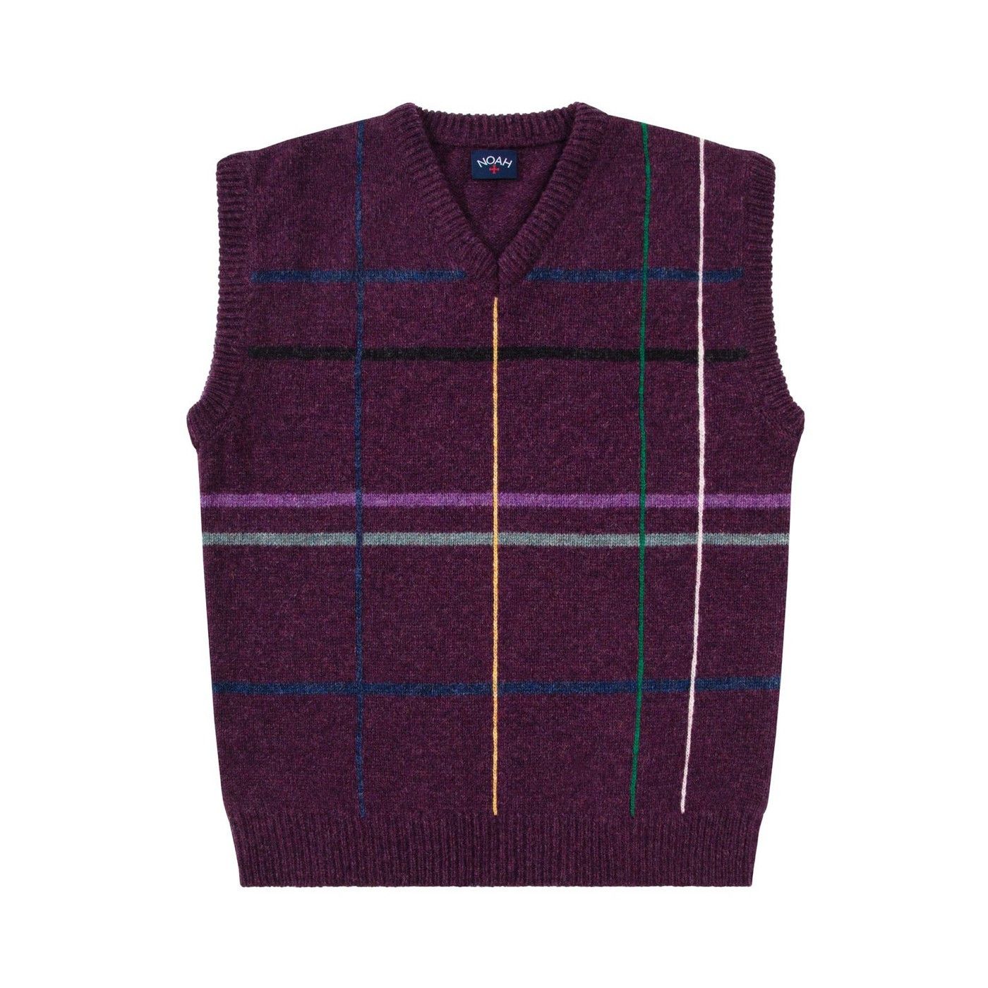 トップス Noah Shetland Sweater Vest Noah - Brushed Shetland Wool Sweater Vest - Gray Noah NYC