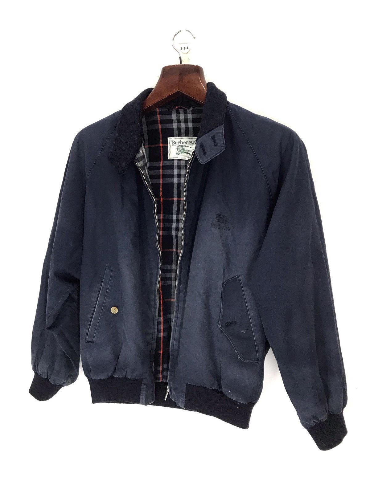 スーパーセール タイムセール 時間 Prorsum Burberry Vtg check nova burberrys tag white 70s ジャケット・アウター