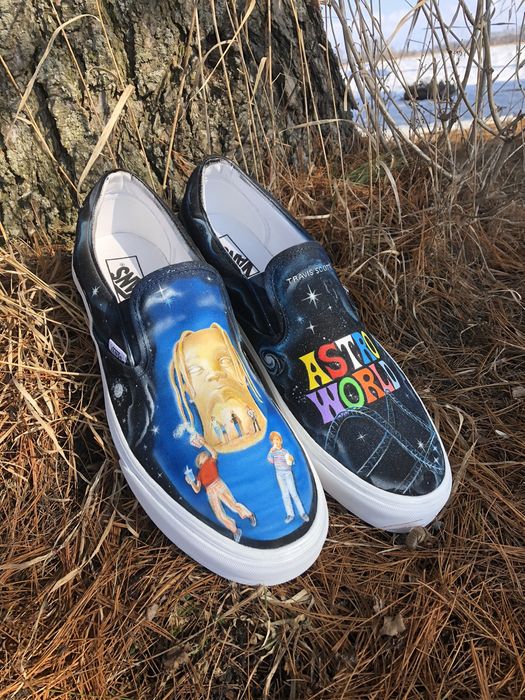 Astroworld sale custom vans