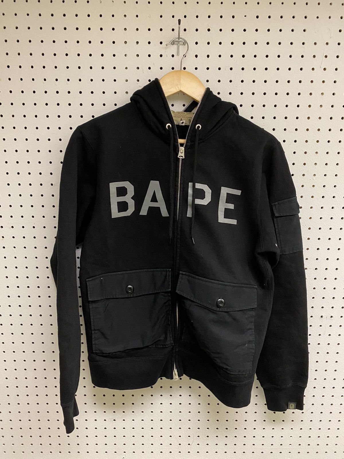 Bape Bape Utility Full Zip Hoodie | Grailed
