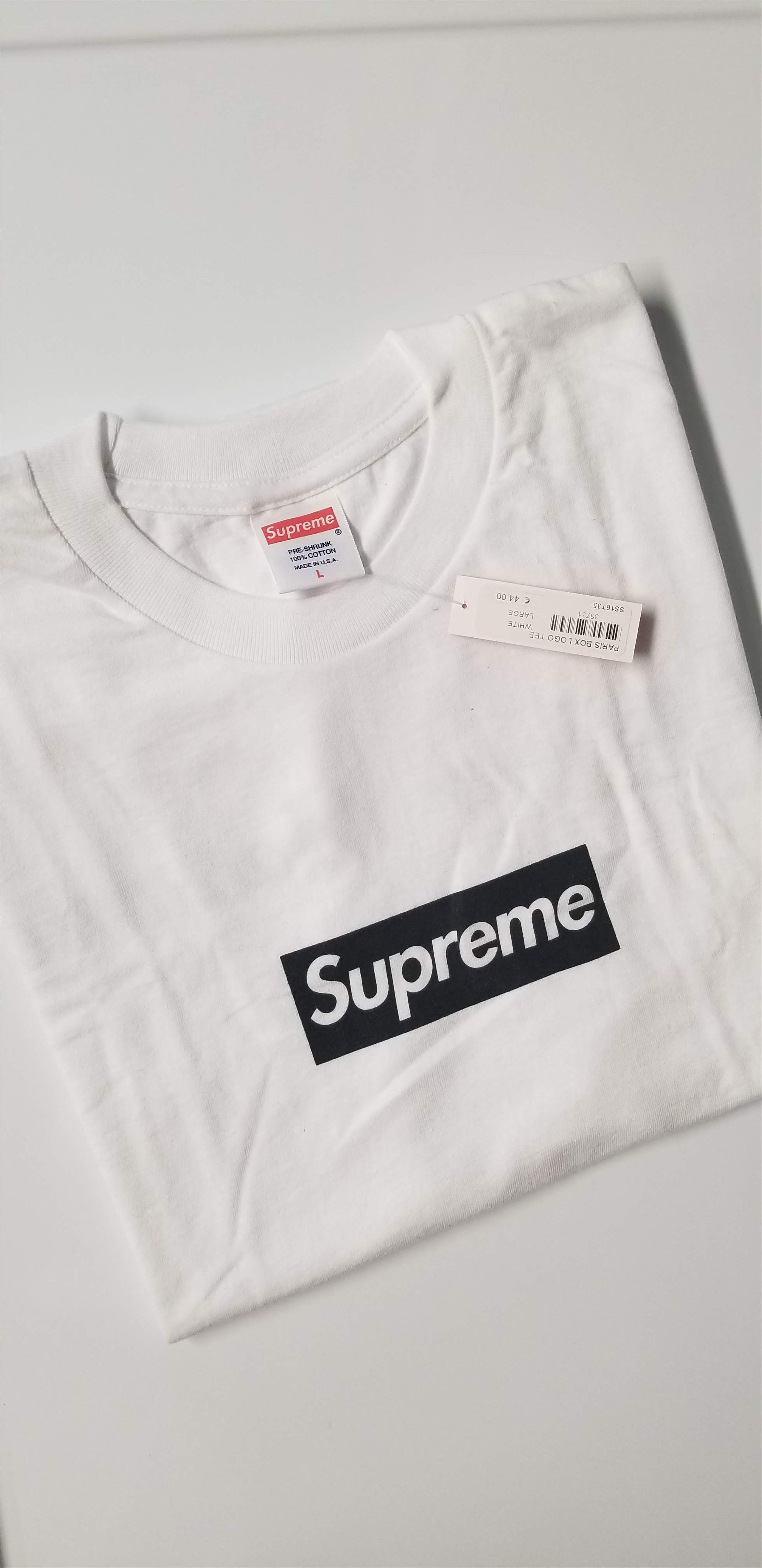 Supreme Paris Box Logo Tee | Grailed