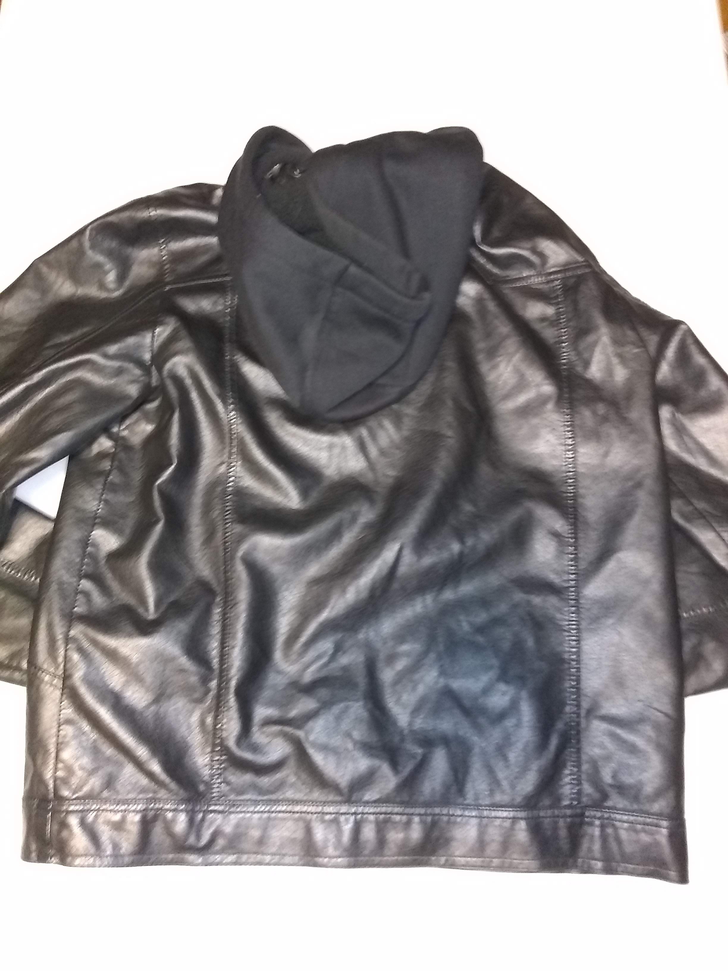 Black Black Men's Leather Motorcycle jacket L Size US L / EU 52-54 / 3 - 2 Preview
