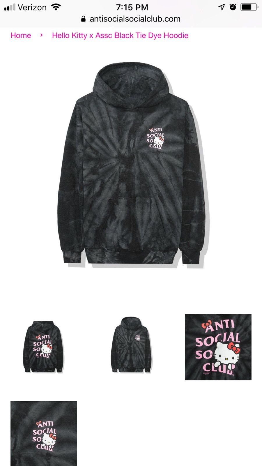 Assc x hello kitty 2024 hoodie