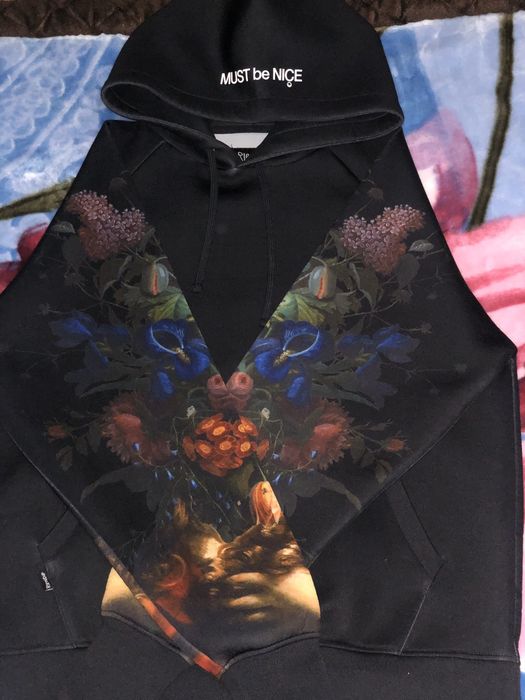 Ripndip bouquet store black neoprene hoodie