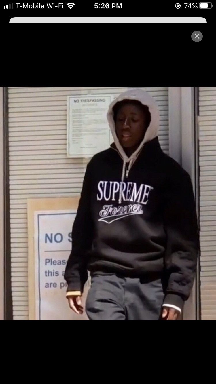 Supreme forever half zip online