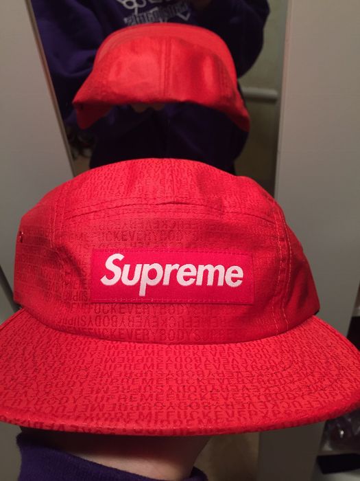 Supreme Supreme Fuck Everybody 5 panel Jacquard | Grailed