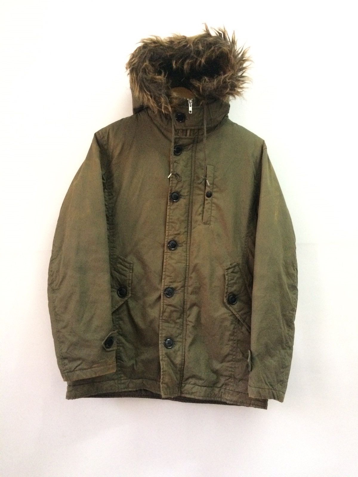 Japanese Brand BACK NUMBER MILITARY FUR HOODIES JACKET Size US M / EU 48-50 / 2 - 1 Thumbnail