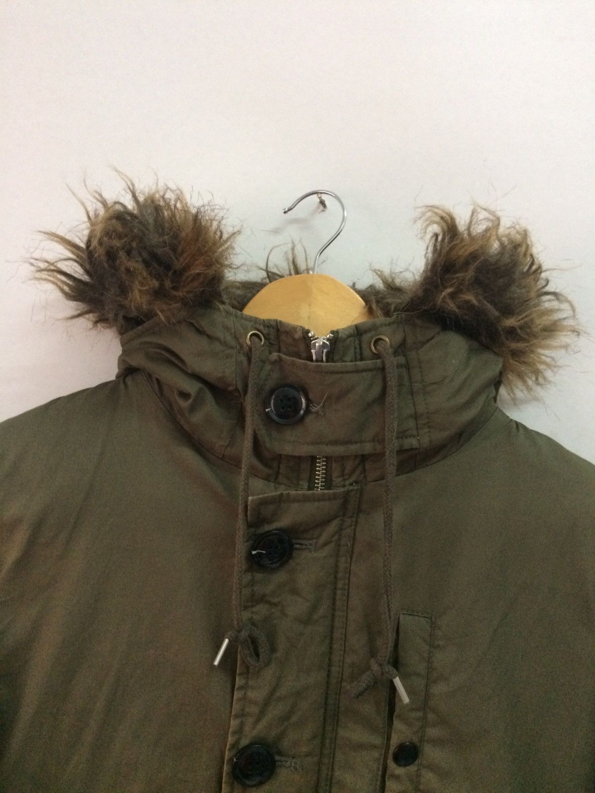 Japanese Brand BACK NUMBER MILITARY FUR HOODIES JACKET Size US M / EU 48-50 / 2 - 4 Thumbnail
