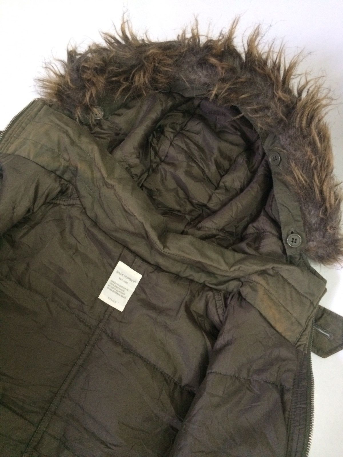 Japanese Brand BACK NUMBER MILITARY FUR HOODIES JACKET Size US M / EU 48-50 / 2 - 9 Thumbnail