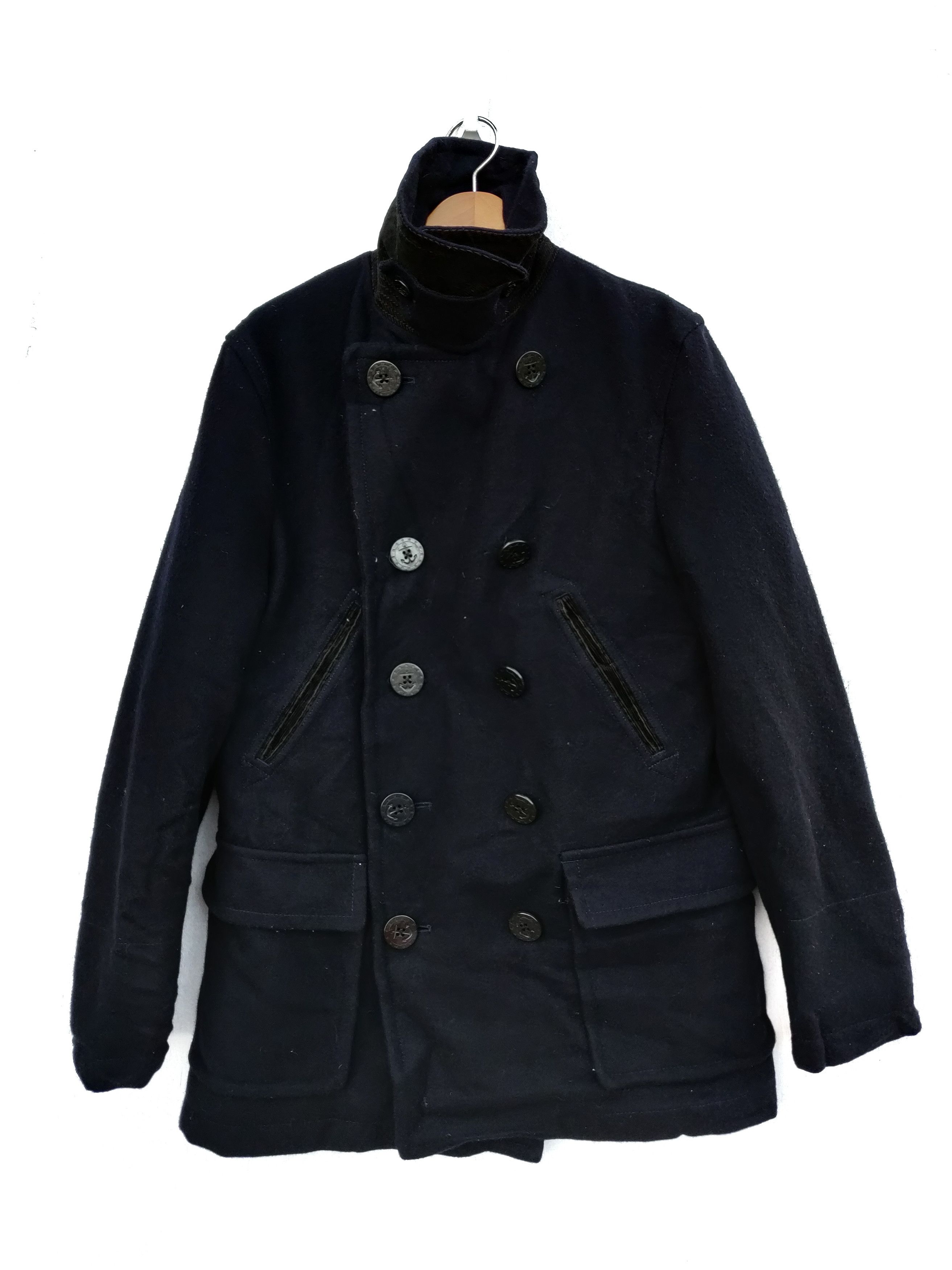 Beams Wool Button Up Jacket