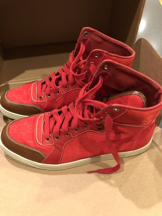 guccissima high top sneakers