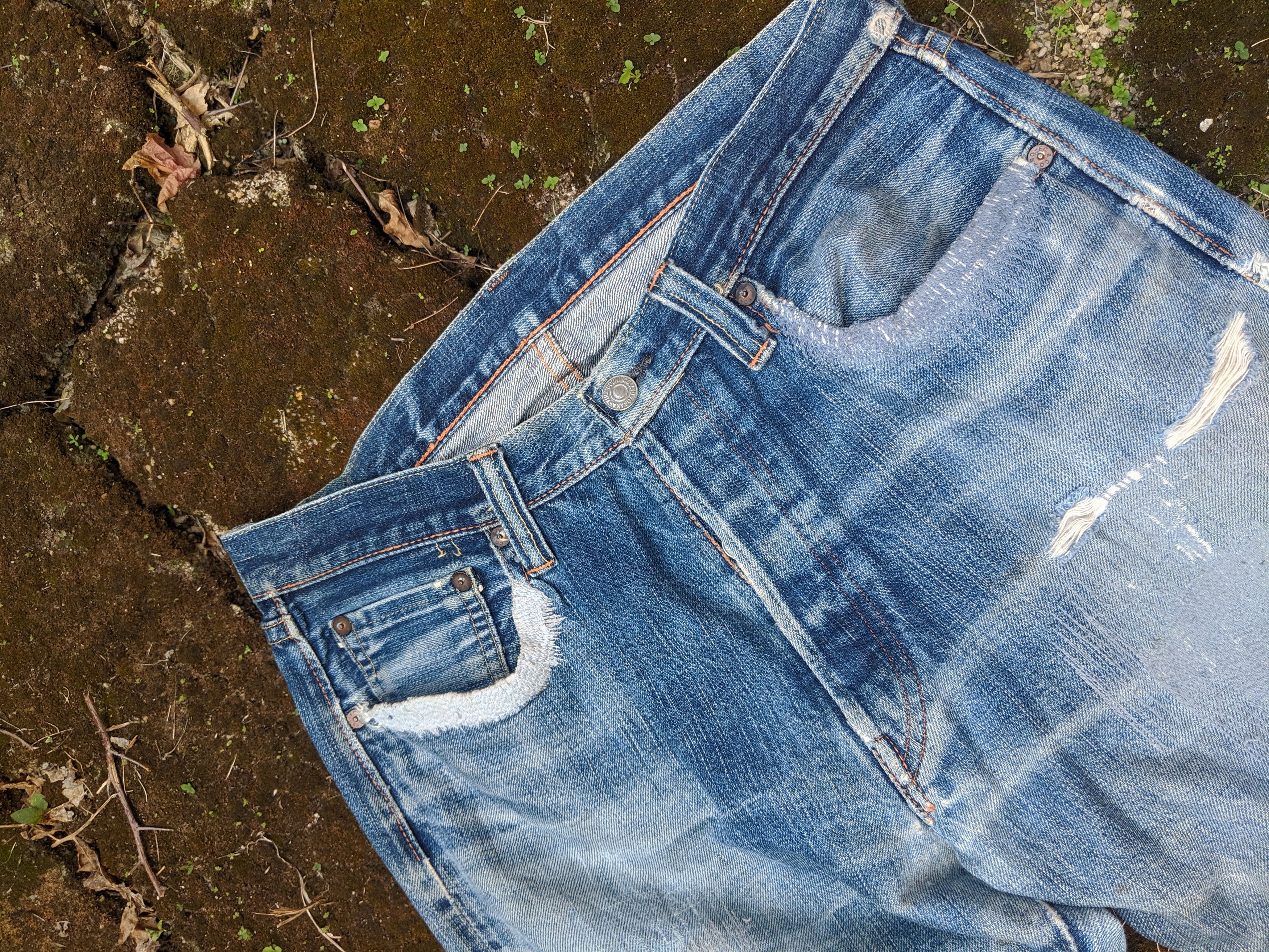 Full Count & Co. Japan denim Full Count & Co Distressed Selvedge denim Size US 32 / EU 48 - 9 Thumbnail