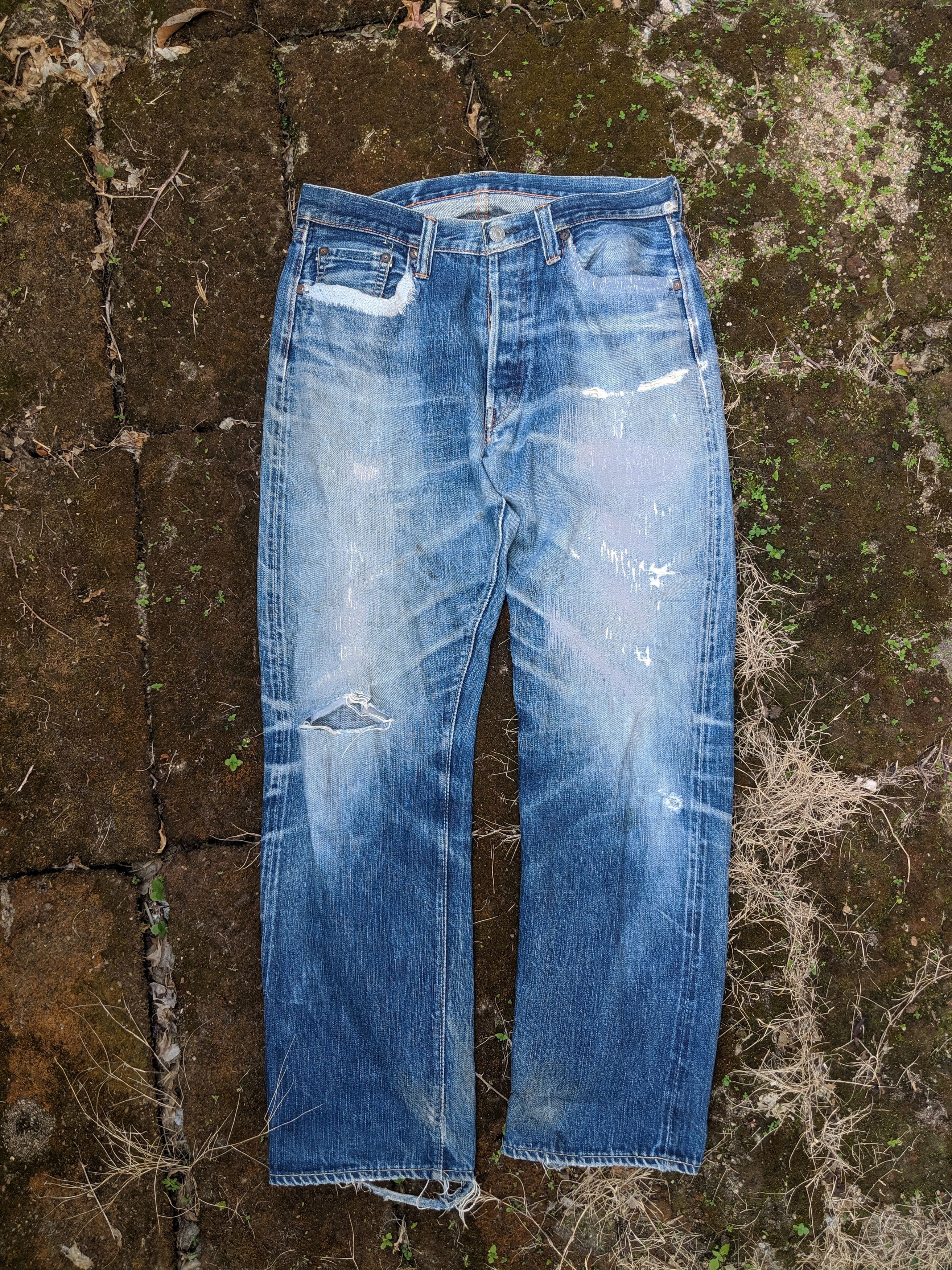 Full Count & Co. Japan denim Full Count & Co Distressed Selvedge denim Size US 32 / EU 48 - 1 Thumbnail