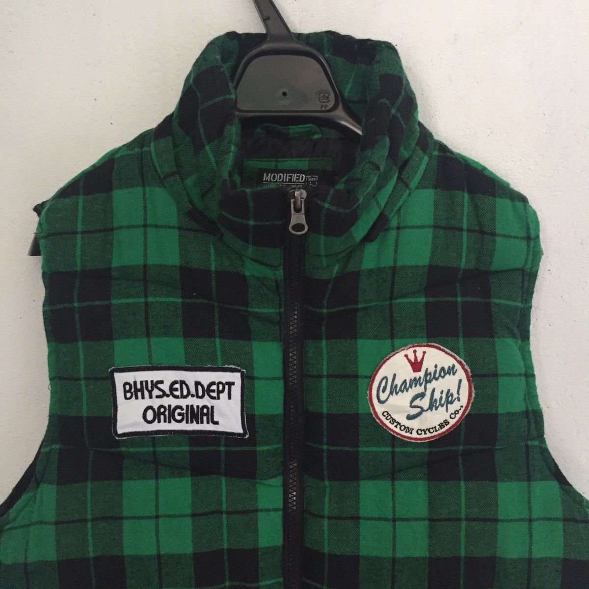 Japanese Brand Checkered Modified Puffer Sleeveless Jacket Vest Size US L / EU 52-54 / 3 - 2 Thumbnail