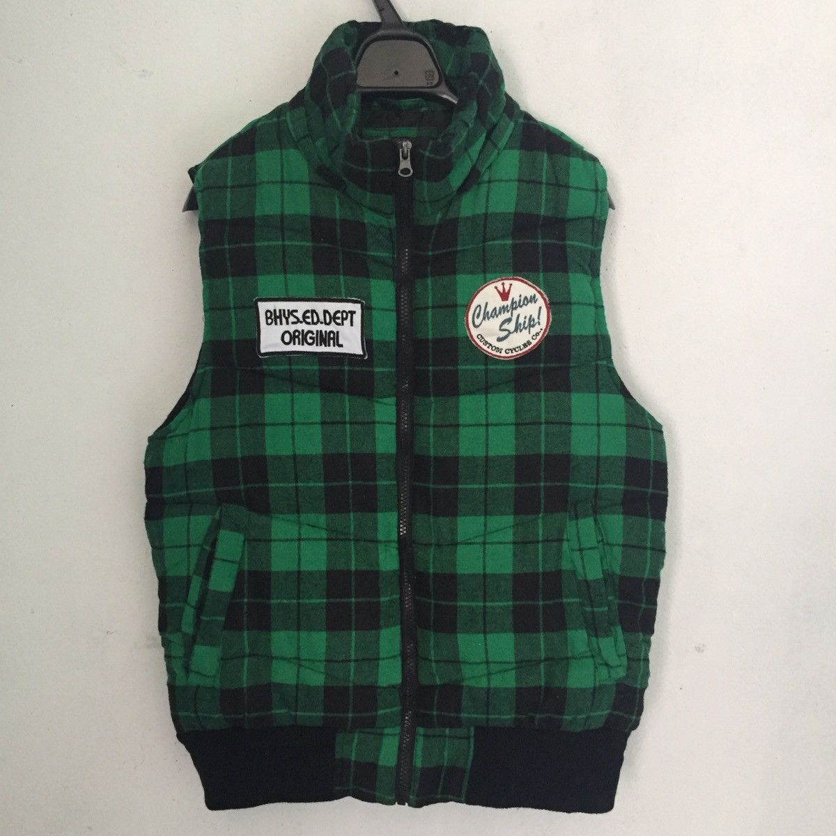 Japanese Brand Checkered Modified Puffer Sleeveless Jacket Vest Size US L / EU 52-54 / 3 - 1 Thumbnail