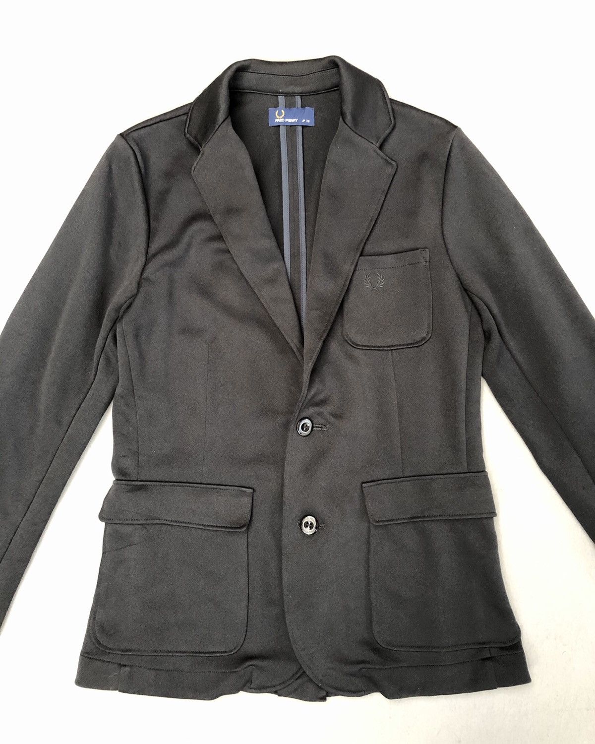 Fred Perry Fred Perry Men Jersey Tailored Plan Blazer Jacket Size 38S - 3 Thumbnail