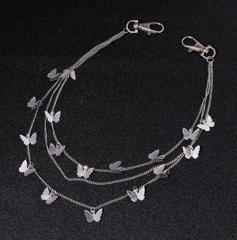 Custom Custom Butterfly Jeans Chain Silver Not Vlone Grailed