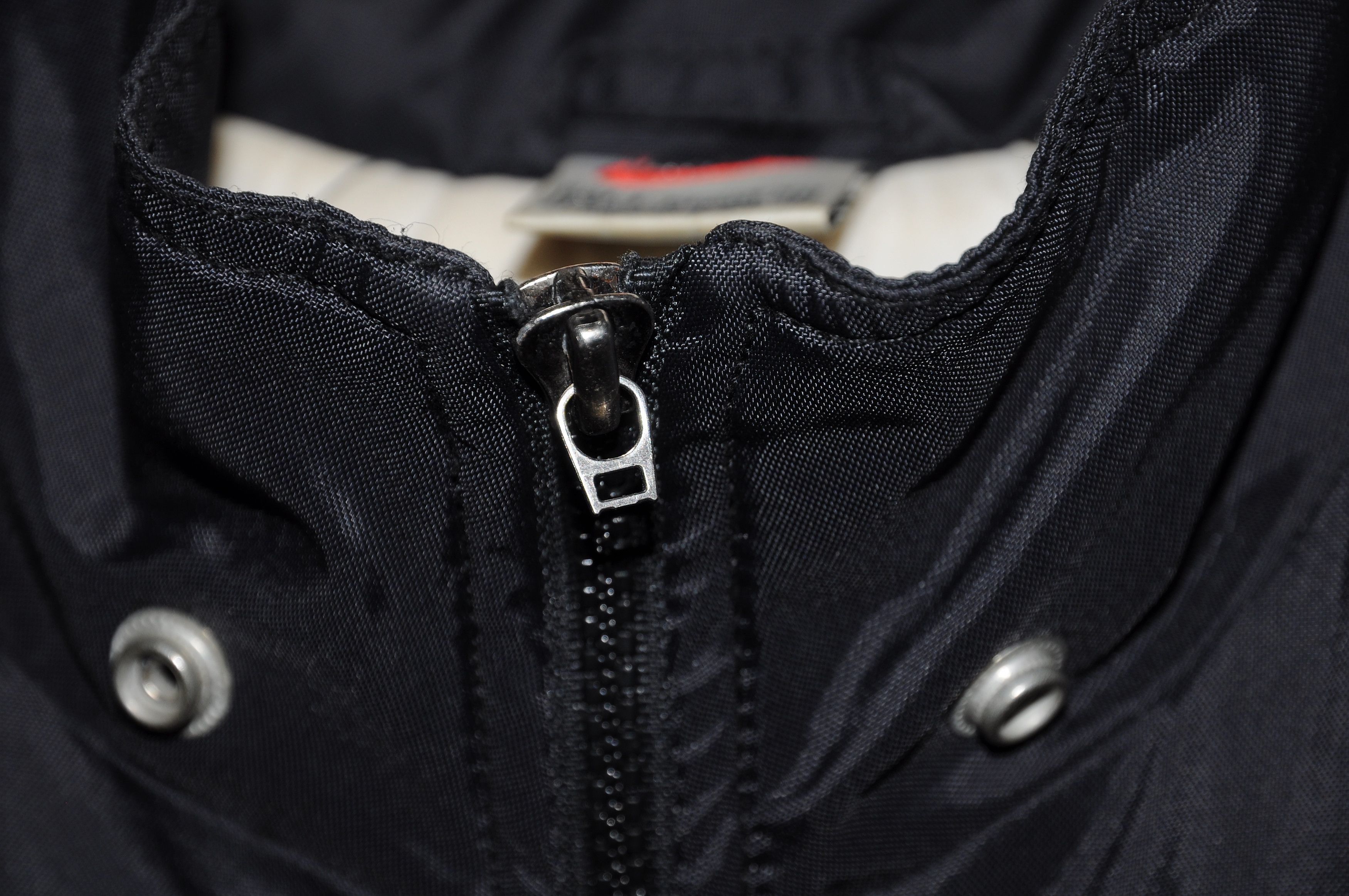 Nike × Vintage vintage Nike mens Nylon Track Jacket Black White Retro 90s Size US S / EU 44-46 / 1 - 6 Thumbnail