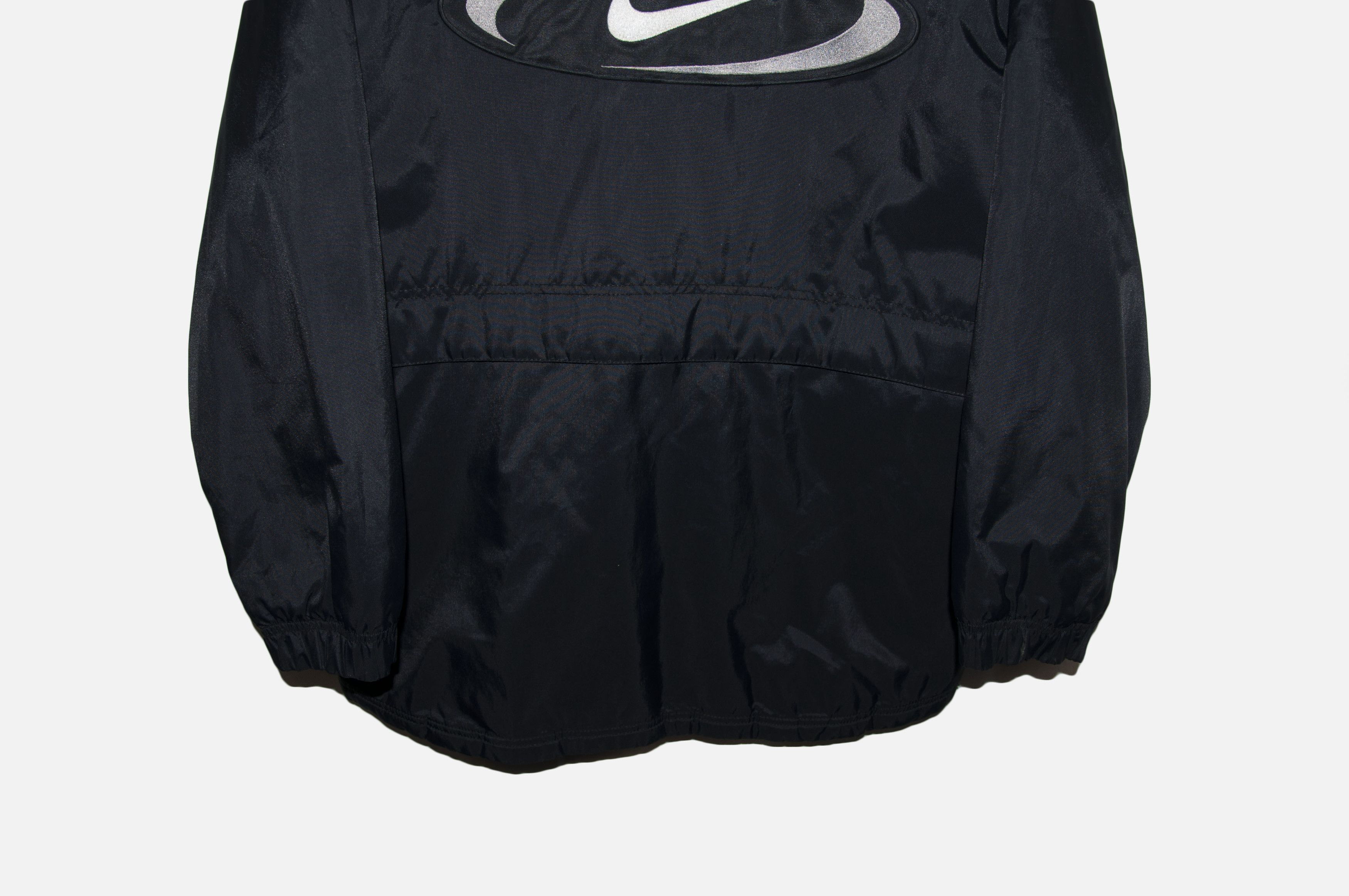 Nike × Vintage vintage Nike mens Nylon Track Jacket Black White Retro 90s Size US S / EU 44-46 / 1 - 3 Thumbnail
