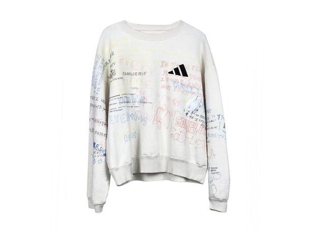 Yeezy Season Yeezy season 5 scribble crew neck sweatshirt Grailed