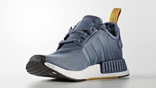 Adidas NMD R1 October Release. Blue w/ Yellow tab | Grailed
