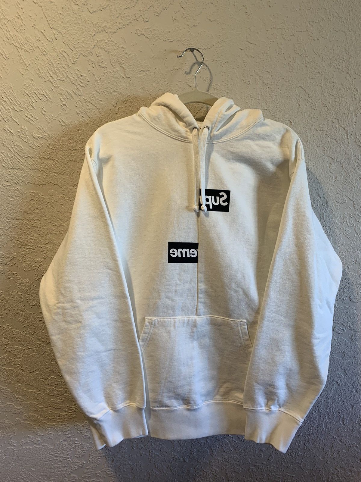 CDG split box logo hoodie