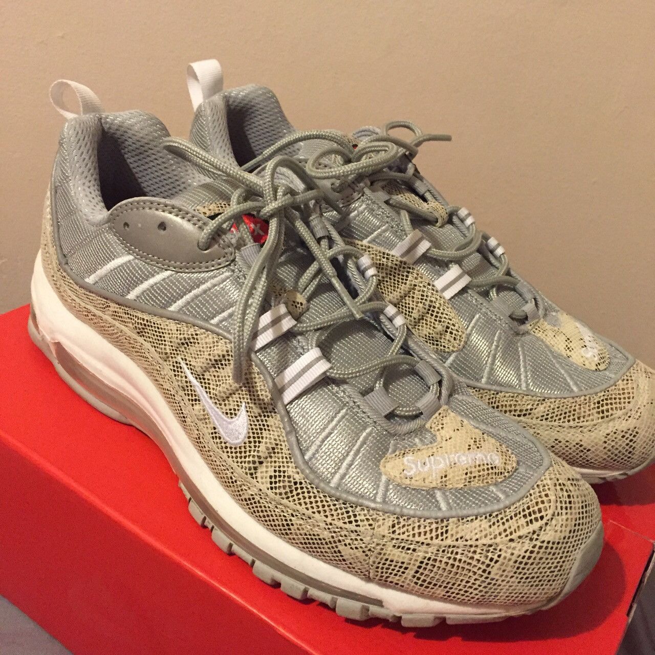 98 Snakeskin Nike X Supreme Air Max 98 Supreme X Nike Air Max 98