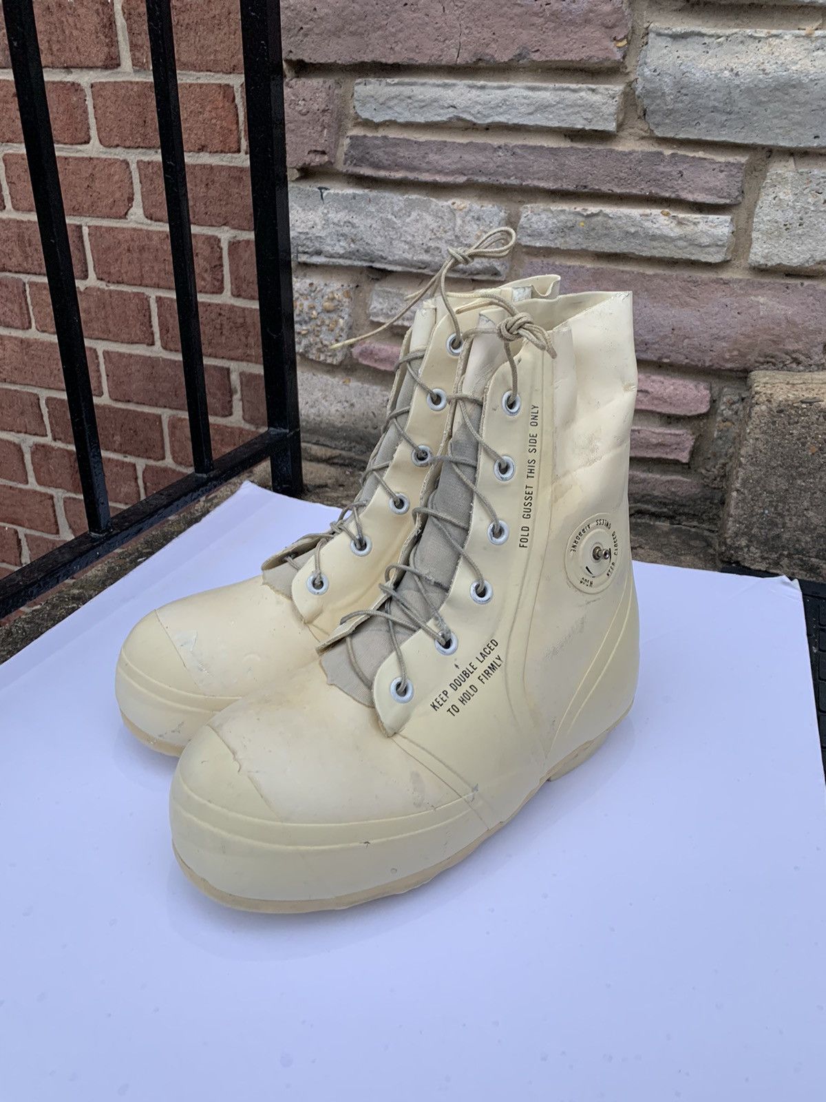 Vintage (Used in Raf Simmons Show) Military Surplus “Bunny Boot” Grailed