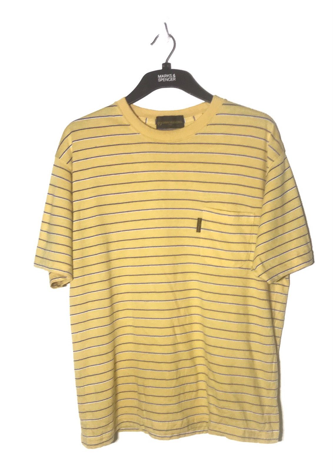 Valentino × Vintage GIANNI VALENTINO POCKET TEE STRIPE SHIRT CASUAL GRUNGE STYLE Size US M / EU 48-50 / 2 - 1 Thumbnail