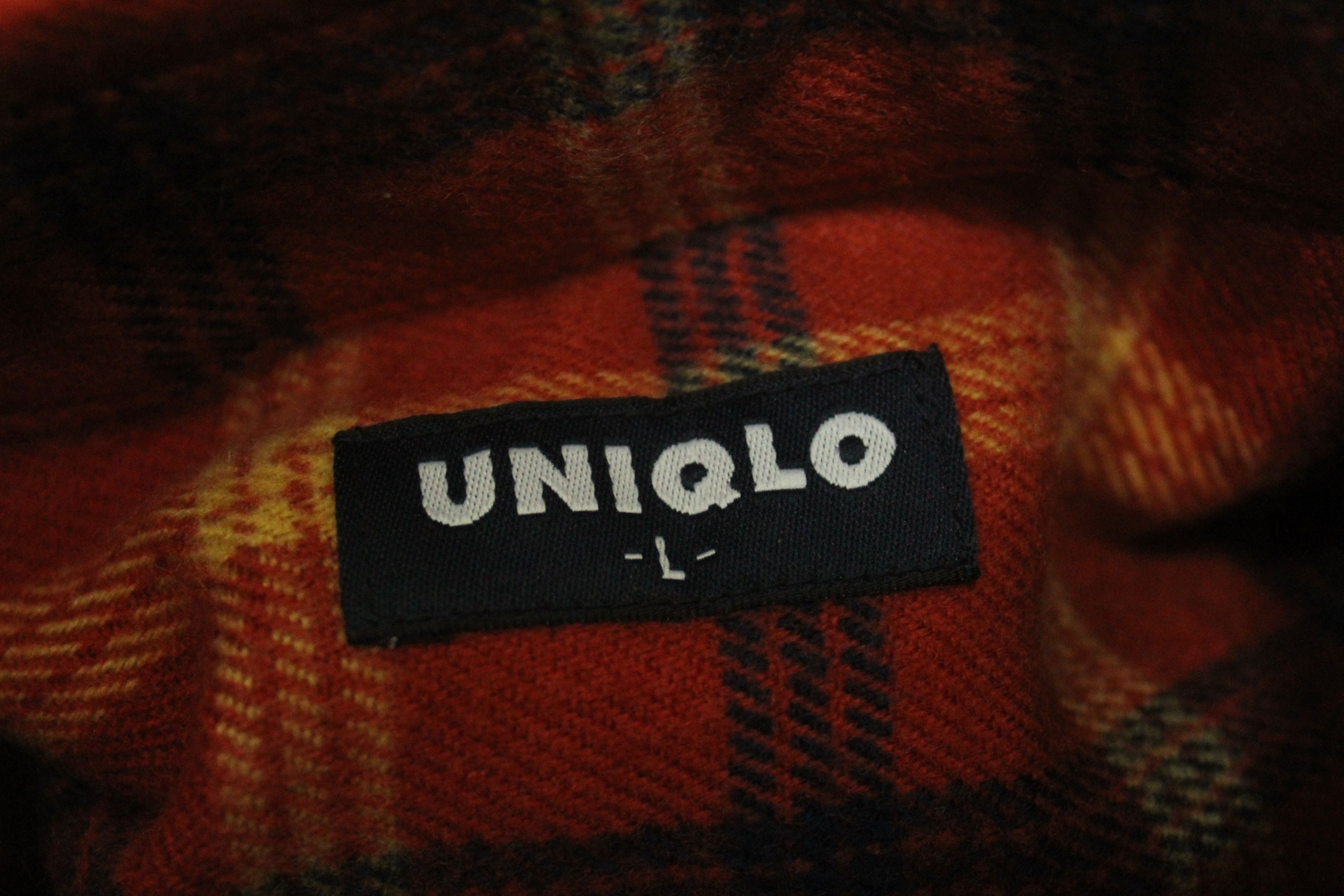 Japanese Brand × Uniqlo UNIQLO Shirt Flannel Plaid Acrylic Grunge Kurt Cobain Size US L / EU 52-54 / 3 - 5 Thumbnail