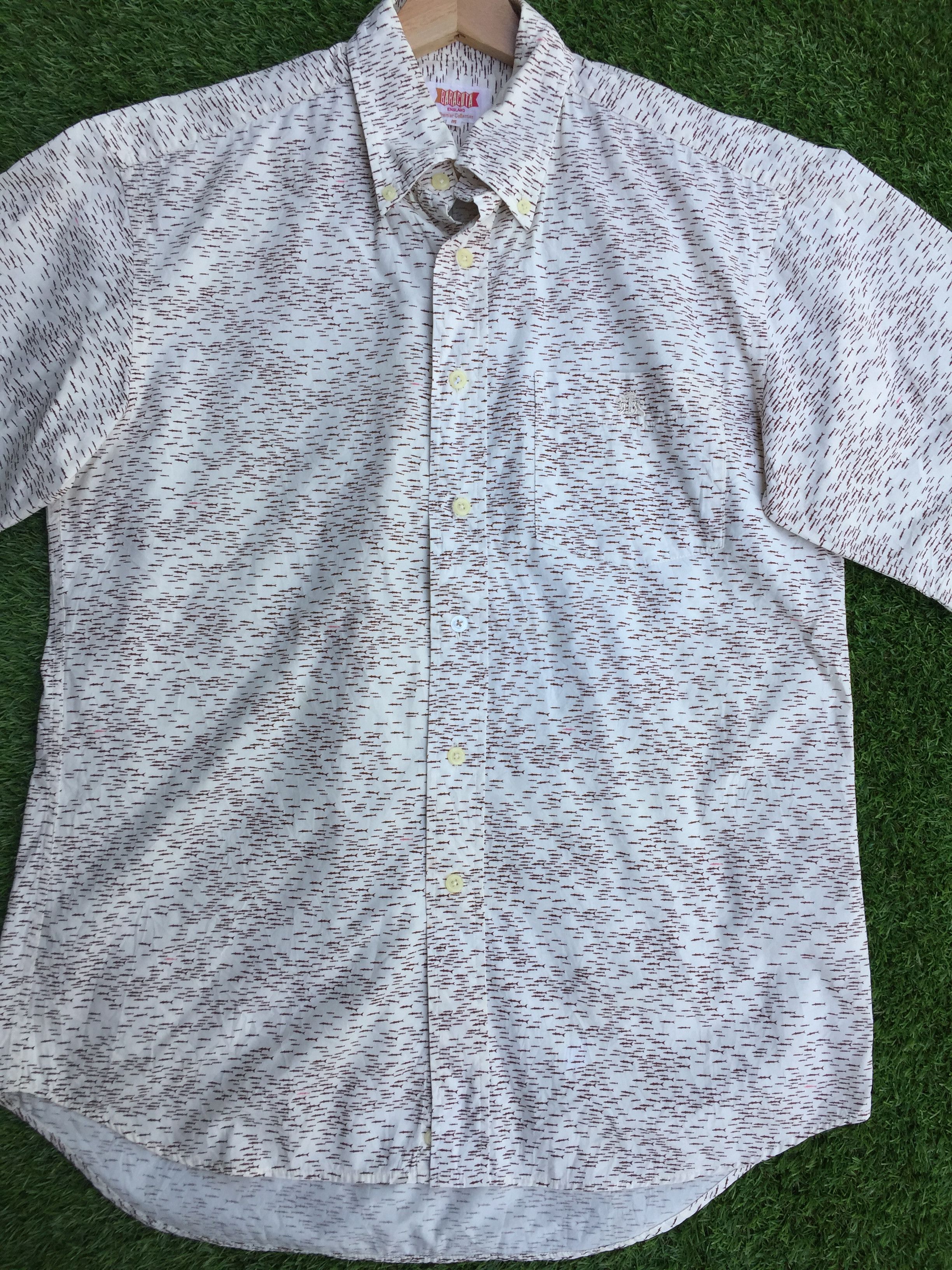 Baracuta RARE!! Vintage 90s Baracuta England Buttons Shirt Size US M / EU 48-50 / 2 - 2 Thumbnail