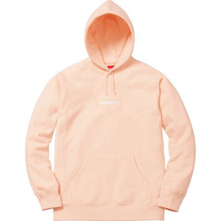 Supreme Box Logo Hooded Sweatshirt Peach Size Medium FW 16 Bogo Confirmed Grailed