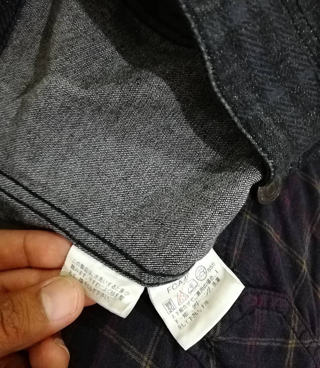 Burberry × Vintage Burberry Black Grey Nova Check Denim Jacket Size S / US 4 / IT 40 - 4 Thumbnail
