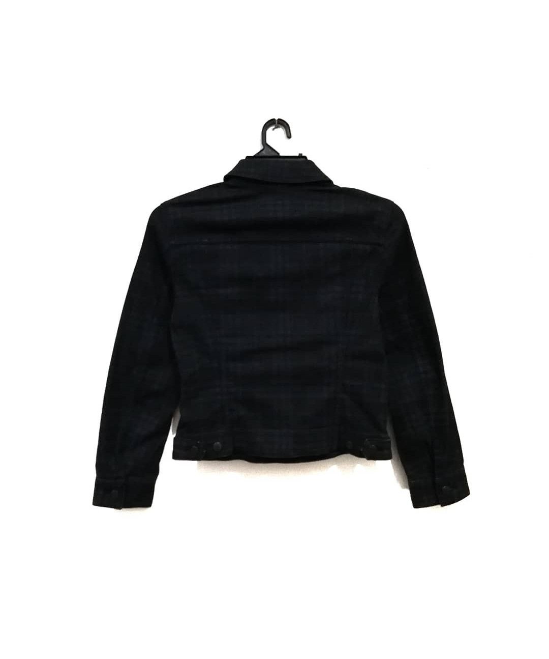 Burberry × Vintage Burberry Black Grey Nova Check Denim Jacket Size S / US 4 / IT 40 - 2 Thumbnail