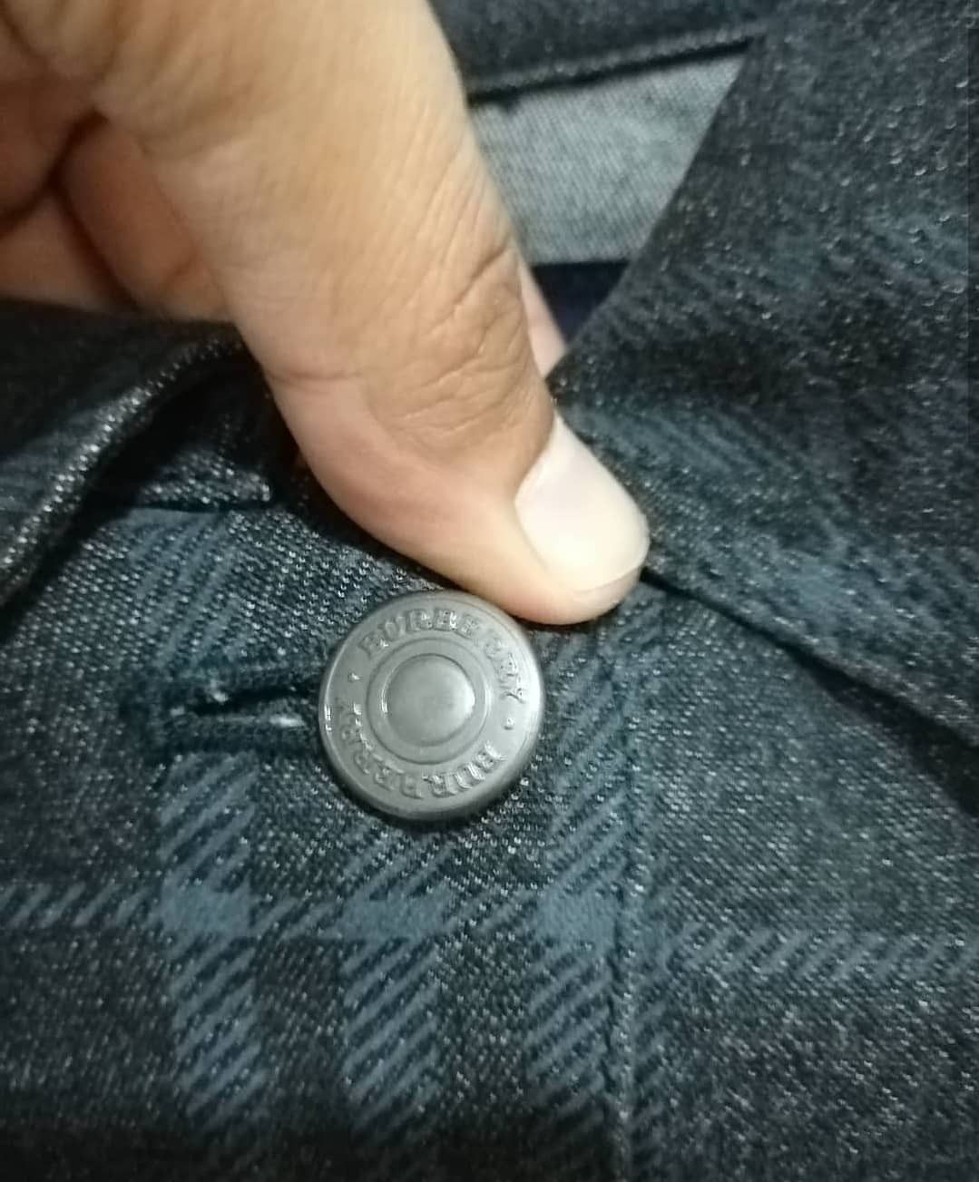 Burberry × Vintage Burberry Black Grey Nova Check Denim Jacket Size S / US 4 / IT 40 - 5 Thumbnail