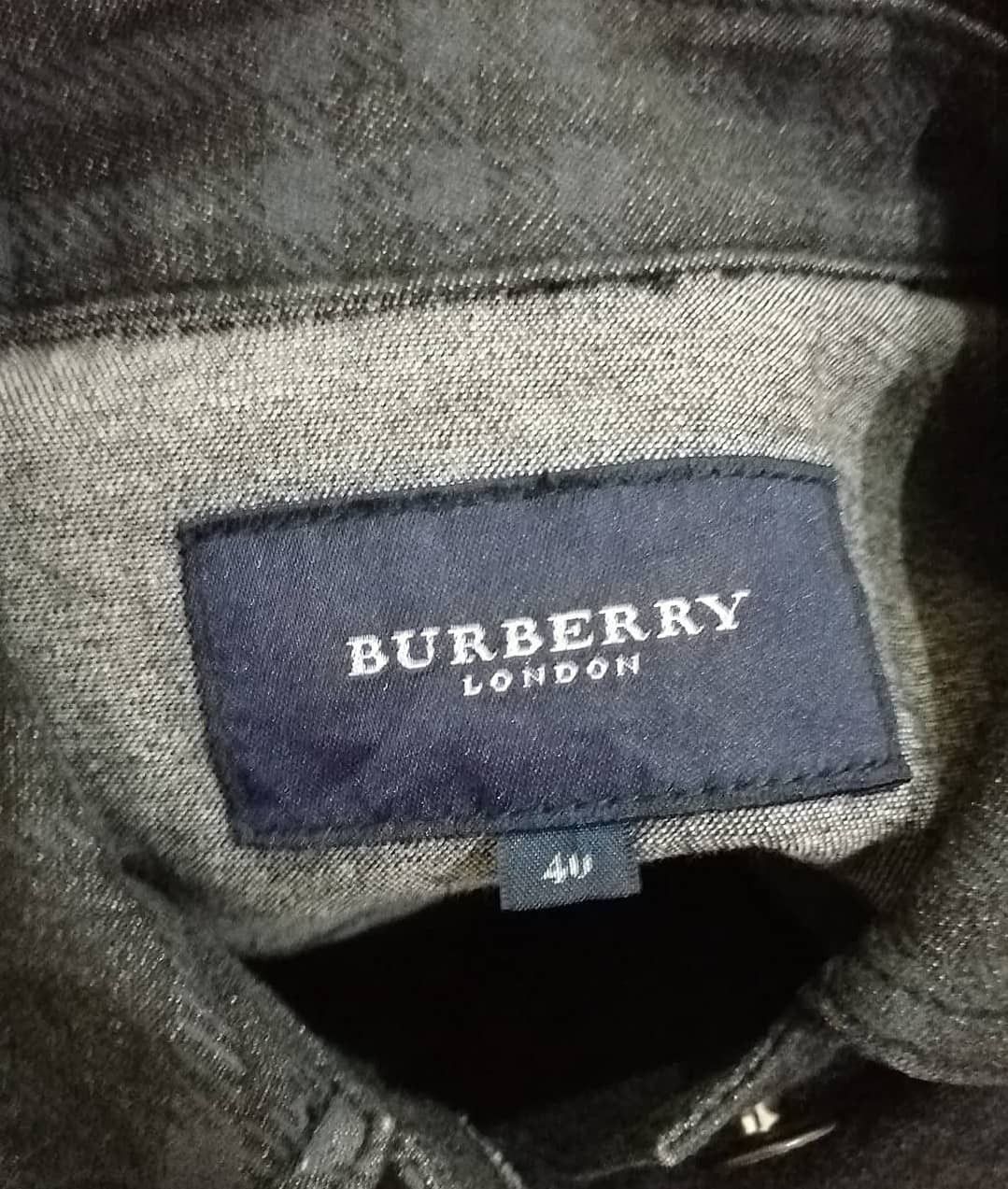 Burberry × Vintage Burberry Black Grey Nova Check Denim Jacket Size S / US 4 / IT 40 - 6 Thumbnail