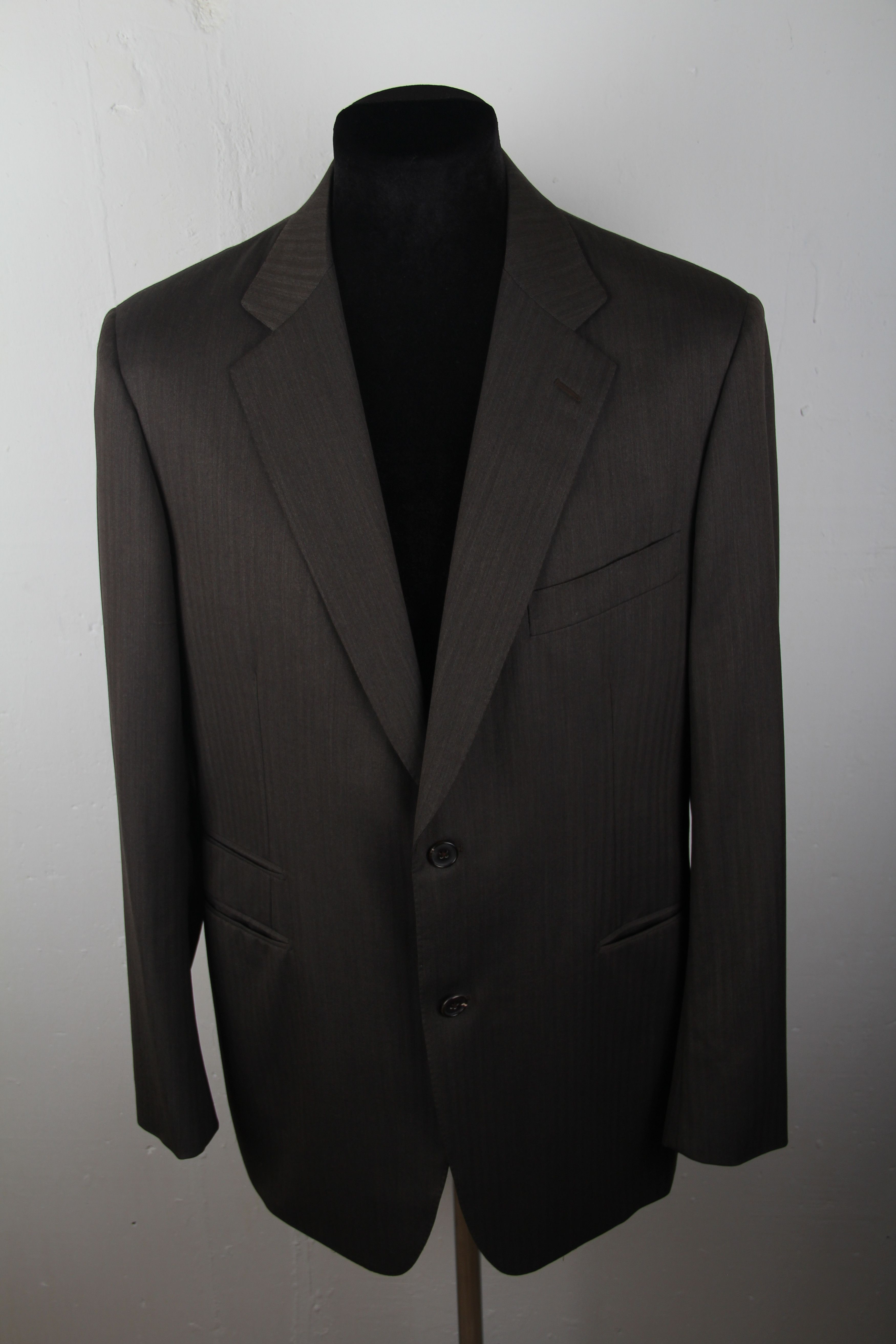 Hermes Wool Super 130s Suit sz 54 001044