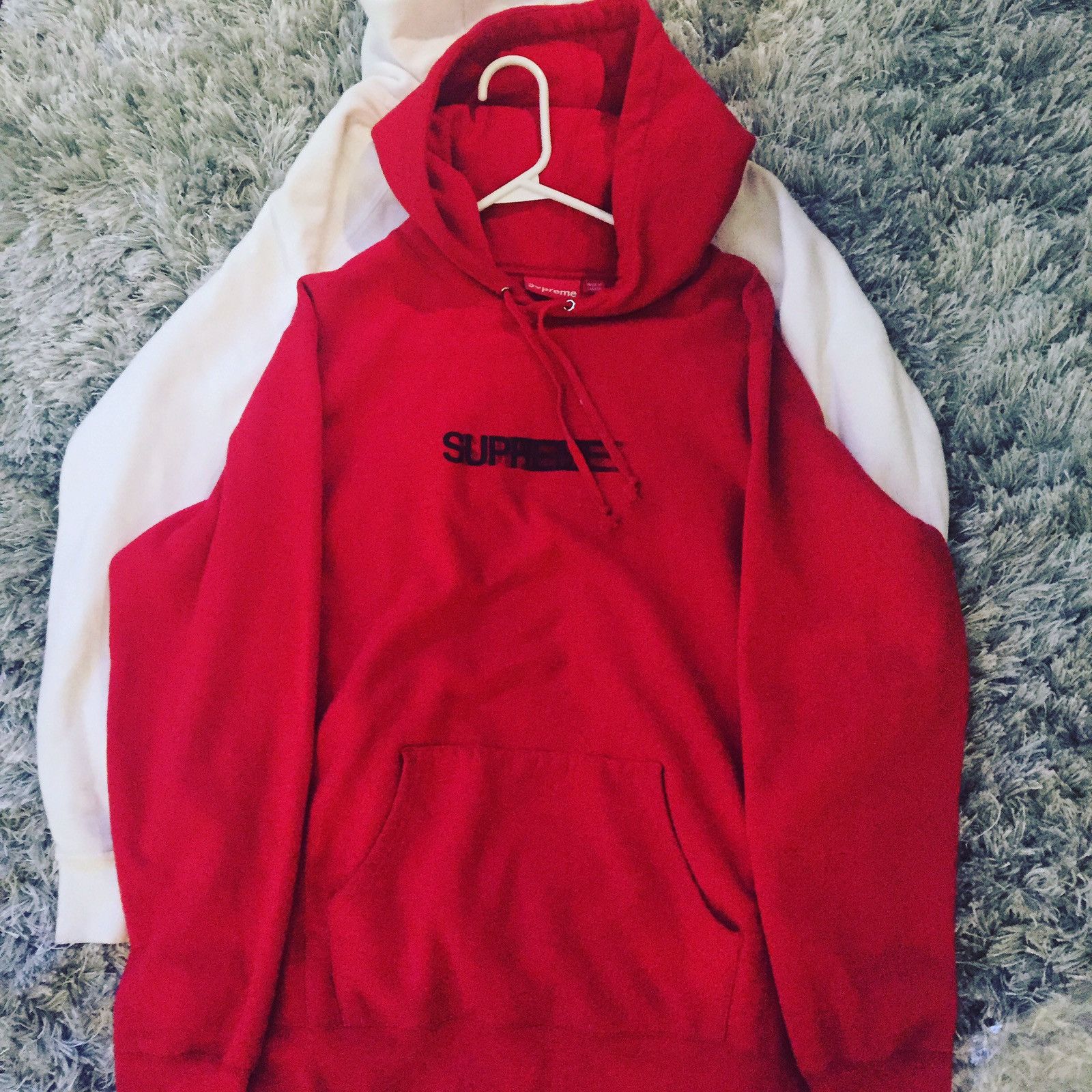 2020 Supreme 可聴 motion logo hooded RED納品書有