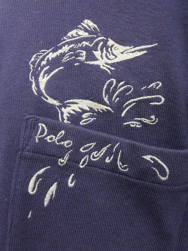 Polo Ralph Lauren × Ralph Lauren × Vintage Vtg. Polo Ralph Lauren Sailfish Swordfish Embroidery Shirt Size US M / EU 48-50 / 2 - 2 Thumbnail