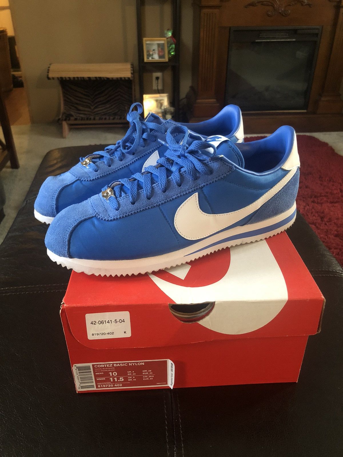 Nike cortez nylon royal blue best sale