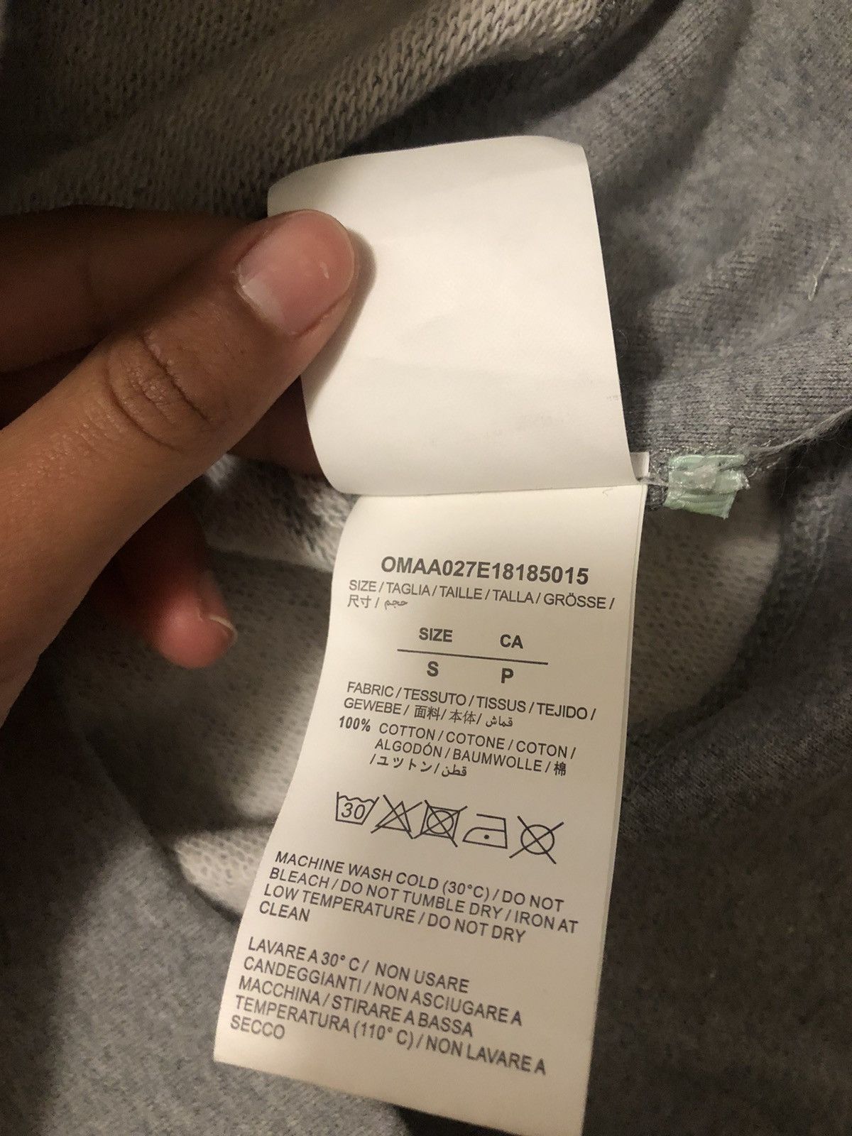 Champion × Off-White Off-white gray hoodie Size US S / EU 44-46 / 1 - 5 Thumbnail